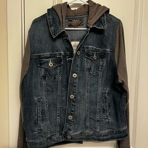Torrid Denim Jacket with Gray Sleeves